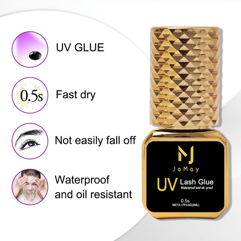 JOMAY 5ml Lashes Adhesive 0.5S - Eyelash Extension Uv Glue recension och pris