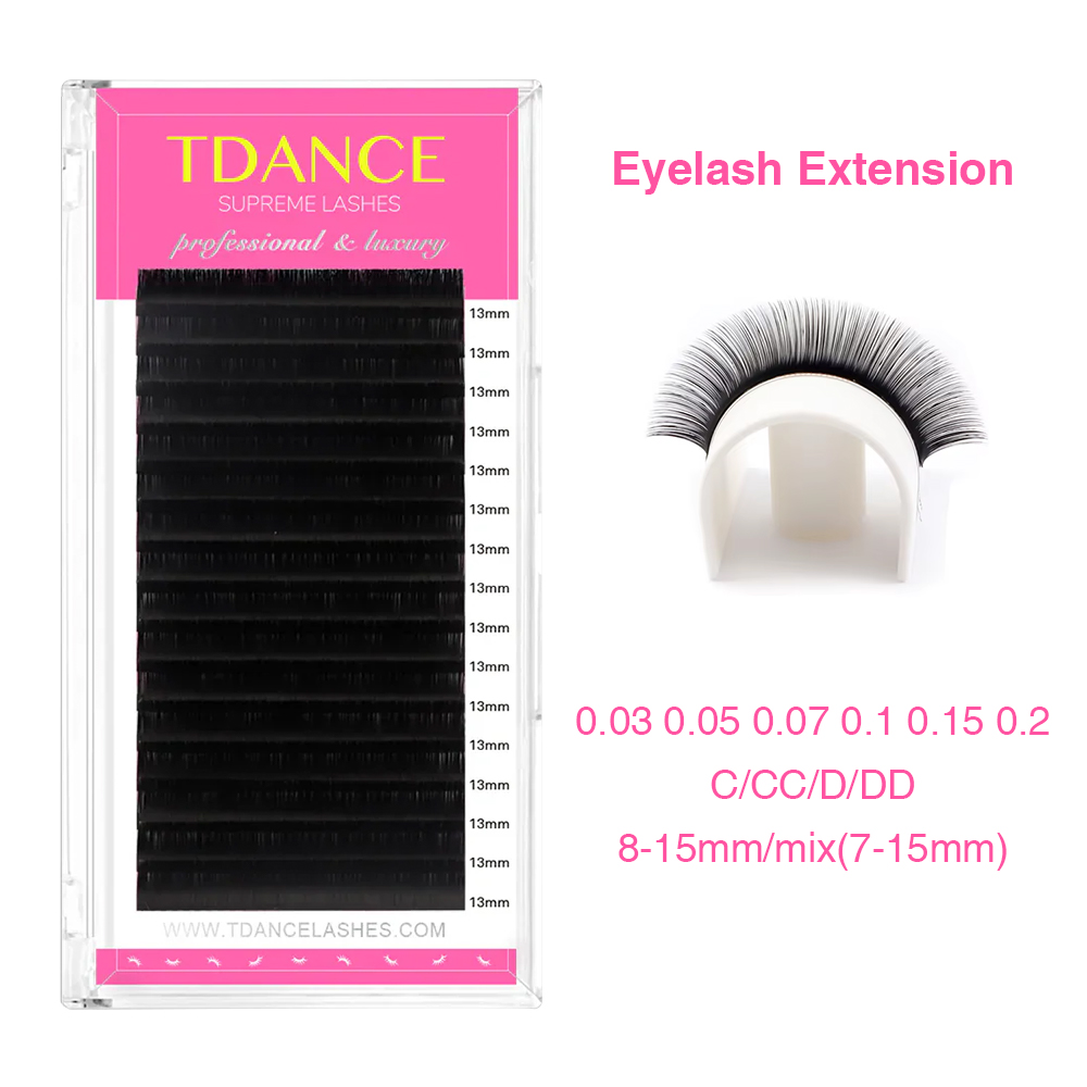 TDANCE Eyelash Extension 16Row - Eyelash Extension Korea Natural recension och pris