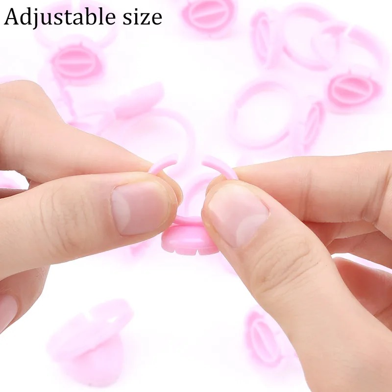 100 Pcs Disposable Eyelash Glu - Eyelash Extension Double Lash recension och pris