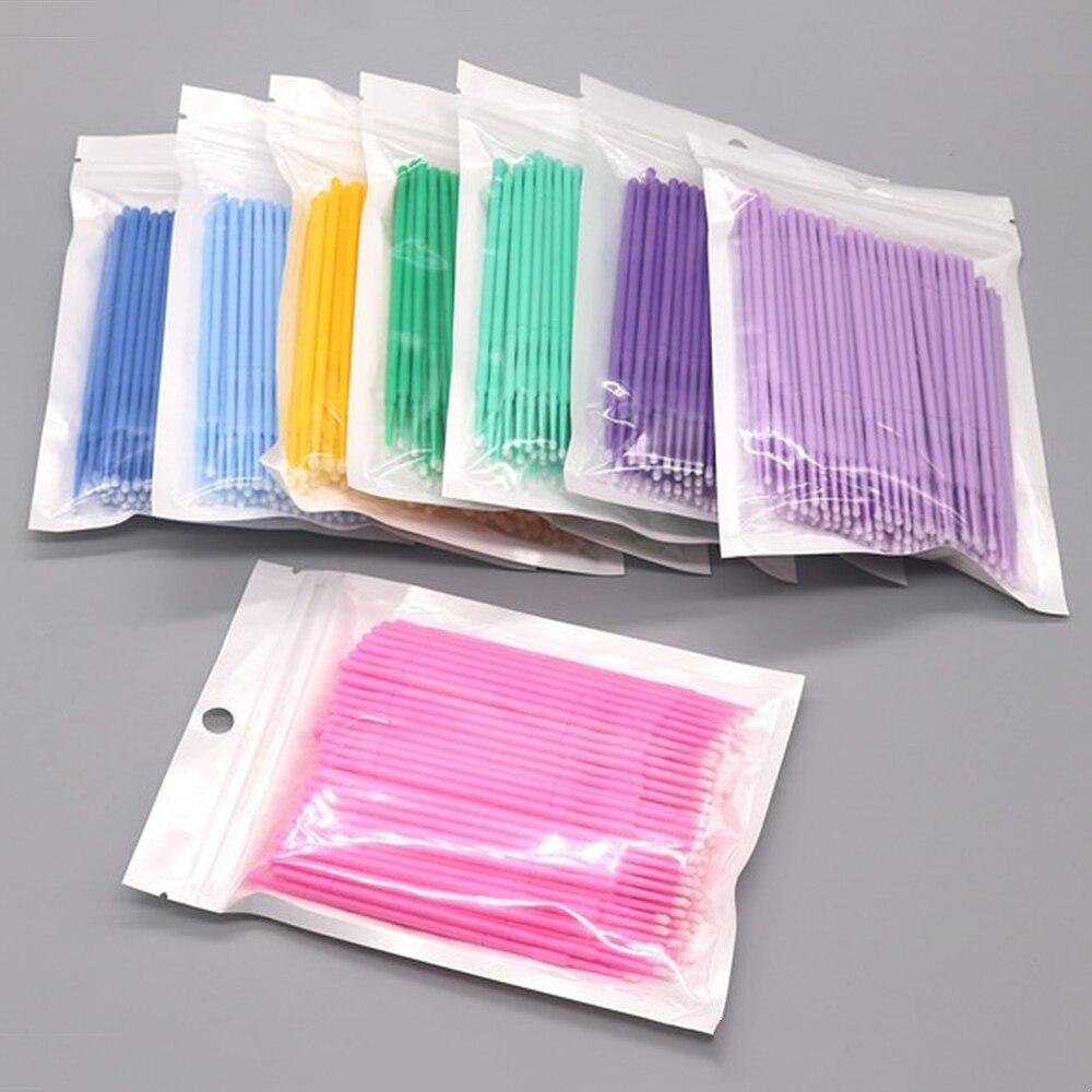 100pcs/lot Micro Brushes Make  - Eyelash Extension Uv Glue recension och pris