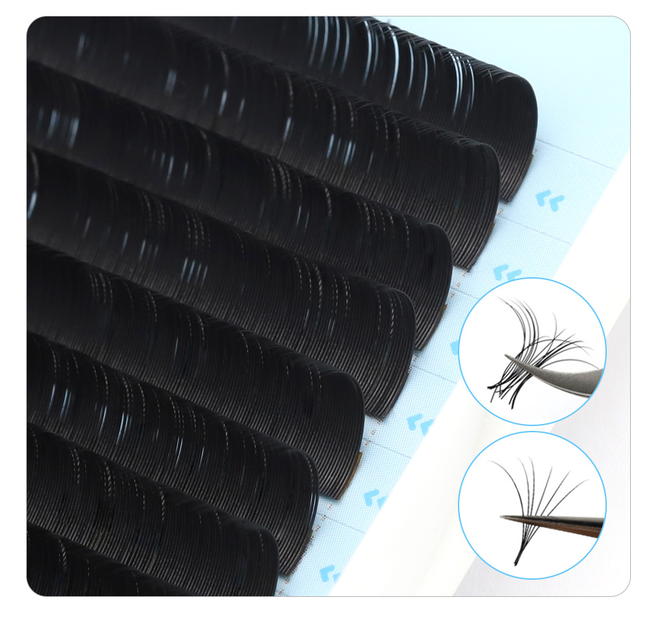 AGUUD J B C D Curl Volume Lash - Eyelash Extension Korea Natural recension och pris