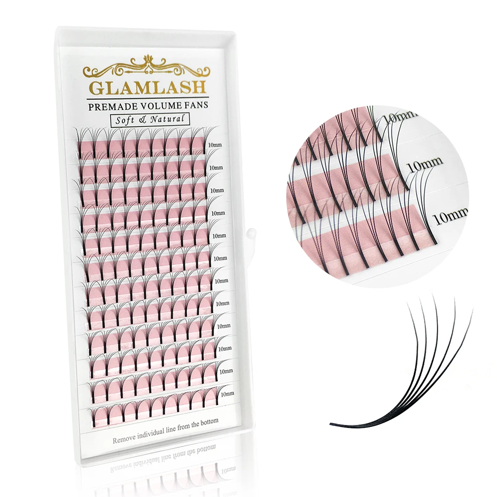 GLAMLASH 2D-6D premade volume  - Eyelash Extension Korea Natural recension och pris