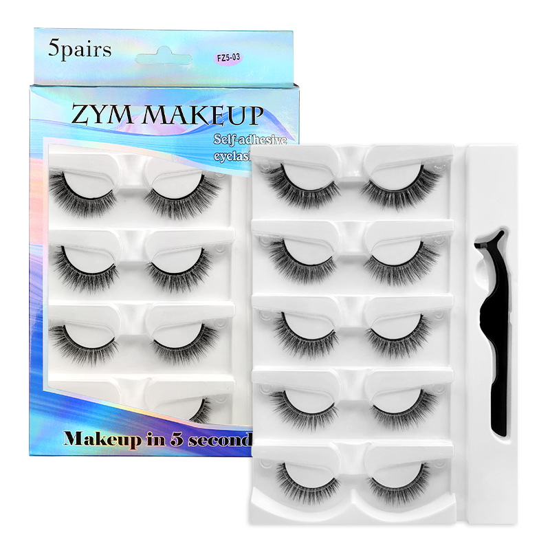 5 Pairs Glue-free Self-adhesiv - Eyelash Extension Uv Glue recension och pris